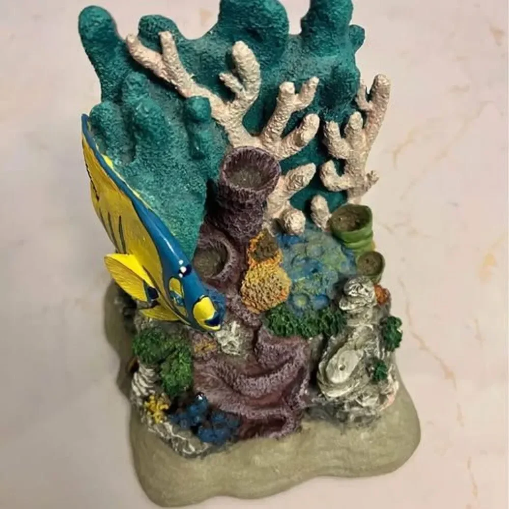 Sea Life Coral Reef Hand-painted Bookend - only 1